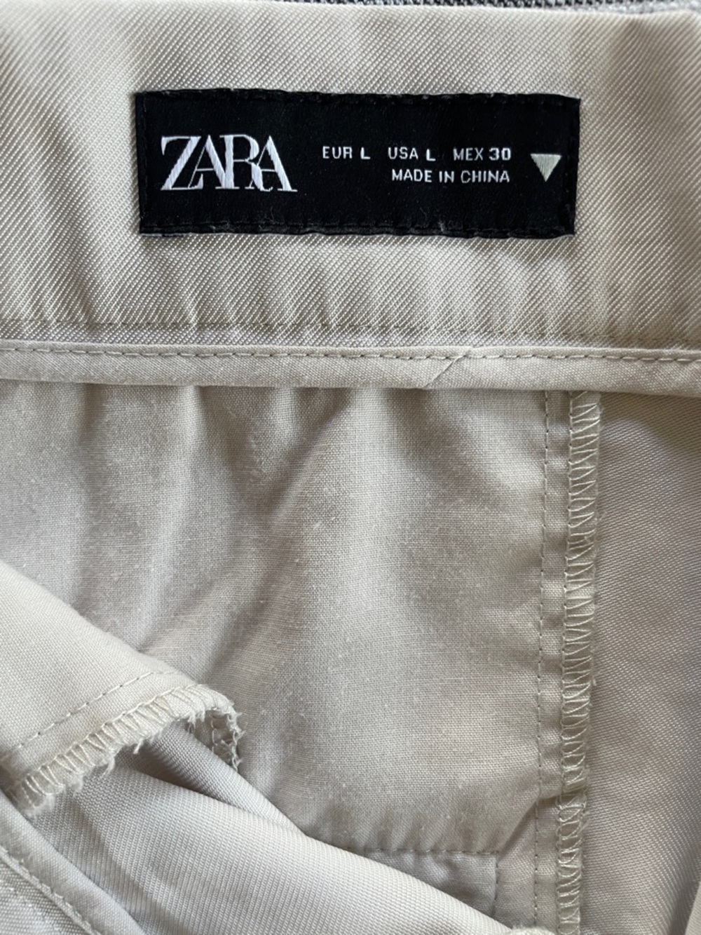 ZARA Light Beige Trousers